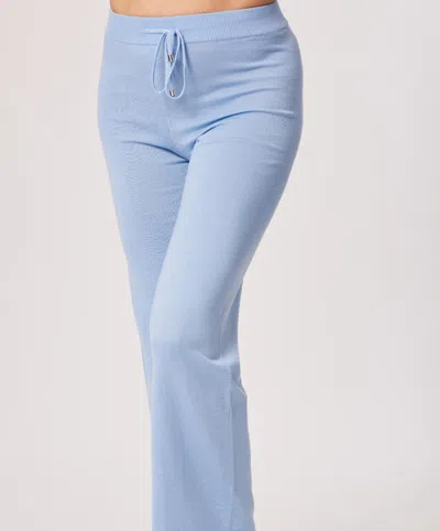 Angel Apparel Drawstring Lounge Pant In Sky Blue In Blue