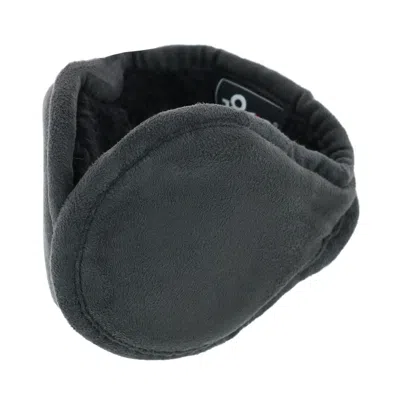 180s Tuckerman Leather Suede Wrap Around Earmuffs In Gray