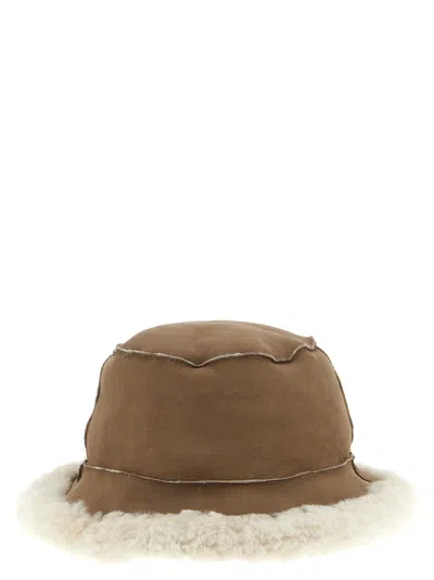 Brunello Cucinelli Fuzzy Bucket Hat In Brown