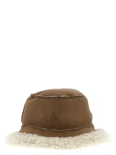 Brunello Cucinelli Fuzzy Bucket Hat In Brown