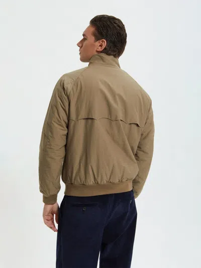 Baracuta Thermal Padded Jacket Ribbed Cuffs In Nude