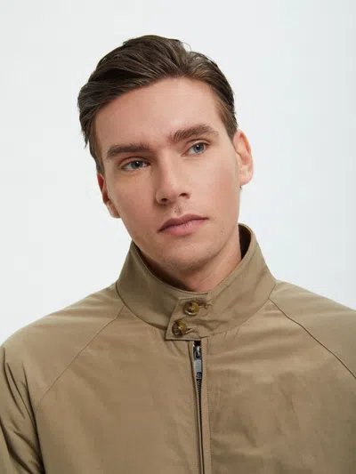 Baracuta Thermal Padded Jacket Ribbed Cuffs In Nude