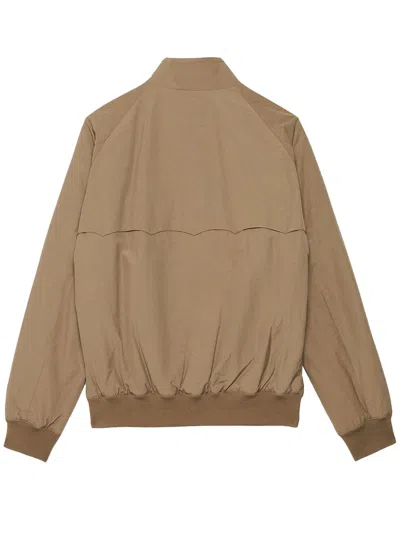 Baracuta Thermal Padded Jacket Ribbed Cuffs In Nude