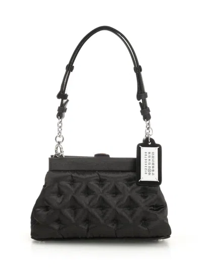 Maison Margiela Glam Slam Embroidery Clutch Small Shoulder Bags Black