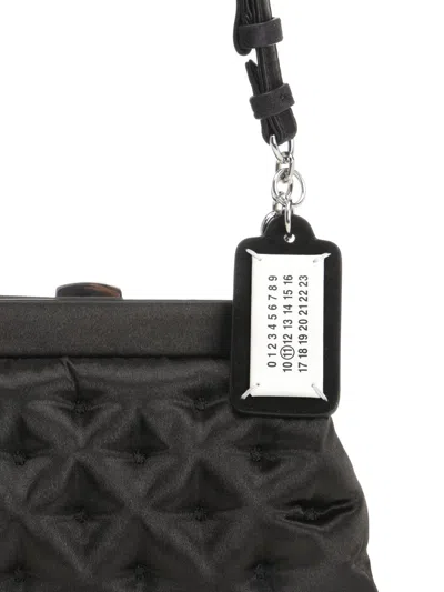 Maison Margiela Glam Slam Embroidery Clutch Small Shoulder Bags Black