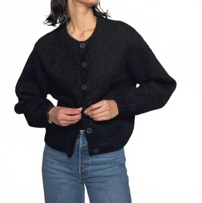 Nation Ltd Tessa Button-down Cardigan In Black In Black