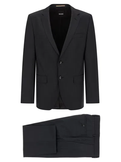 Hugo Boss Button Single-breasted Suit In Blue