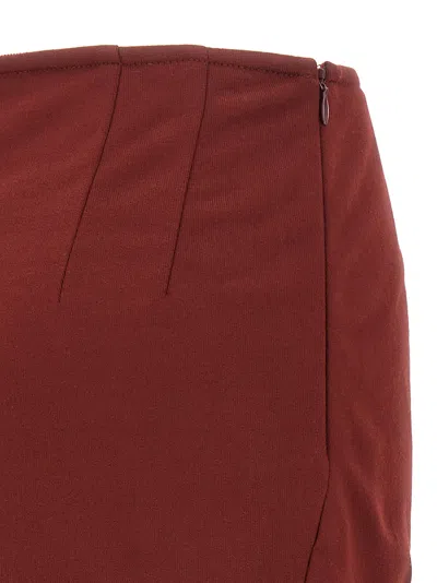Dries Van Noten High Waist Midi Skirt With Ruffled Detail In Multi