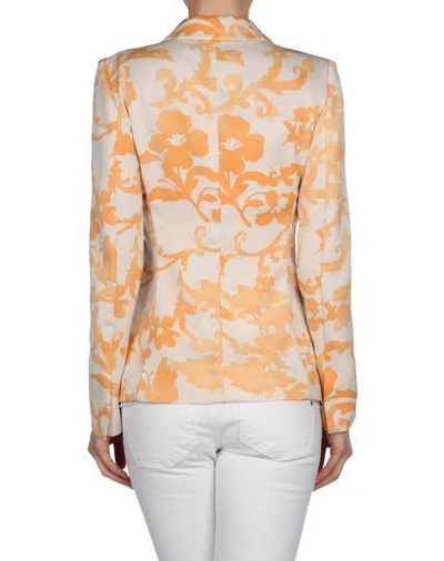 Shop Cedric Charlier Blazer In Orange