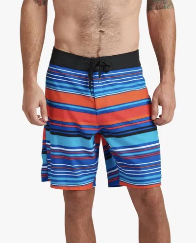 Reef Sharpe Board Swim Shorts In Lapis Blue In Multi