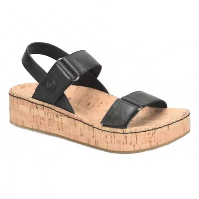 Born Women's Sloan Wedge Sandals In Black In Black
