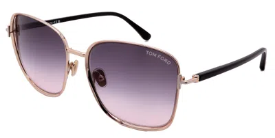 Tom Ford Sunglasses Ft1029/s-28b-57-17-140 Non-polarized In Purple