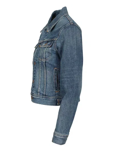 Tom Ford Japanese Stonewashed Denim Jacket Jackets Blue In Blue