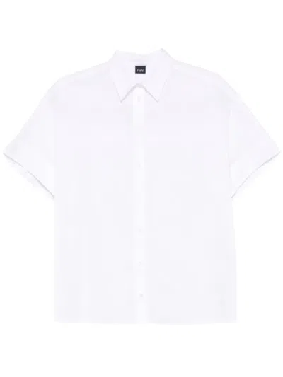 Fay Shirt With Short Raglan Sleeves In White