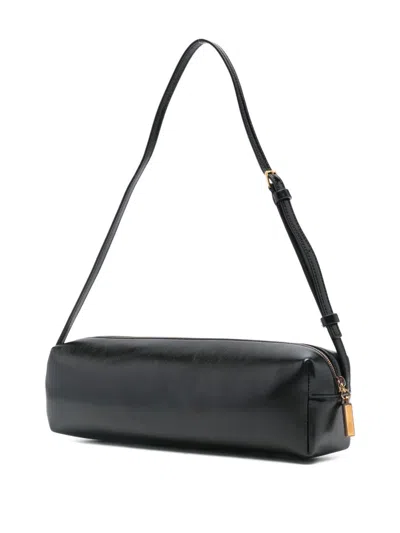 Khaite Kye Glossed-leather Shoulder Bag
