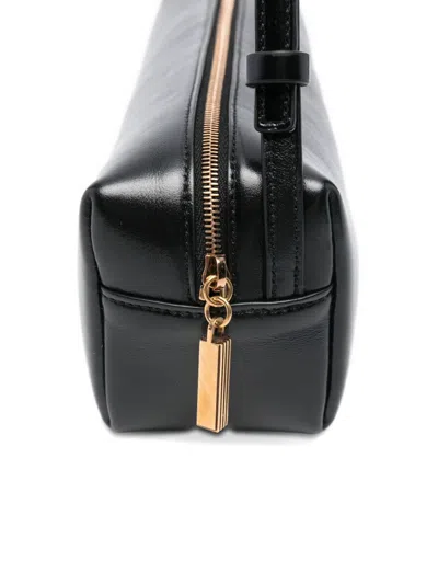 Khaite Kye Glossed-leather Shoulder Bag