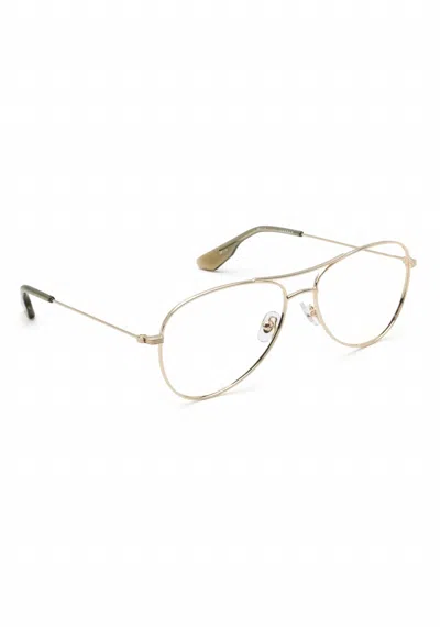 Krewe Unisex Harper Eyeglasses In 12k / Verde In Gold