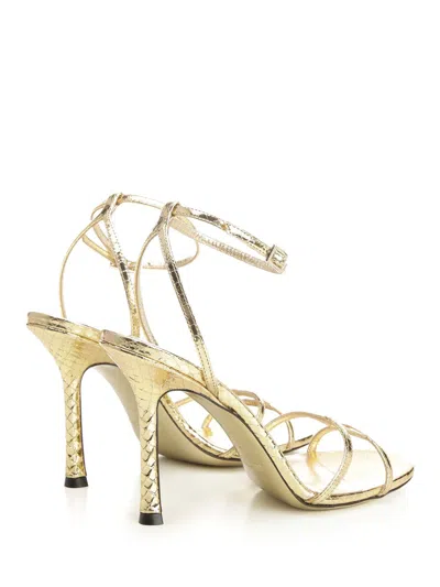 Jimmy Choo Leo Sandals Gold In Gold