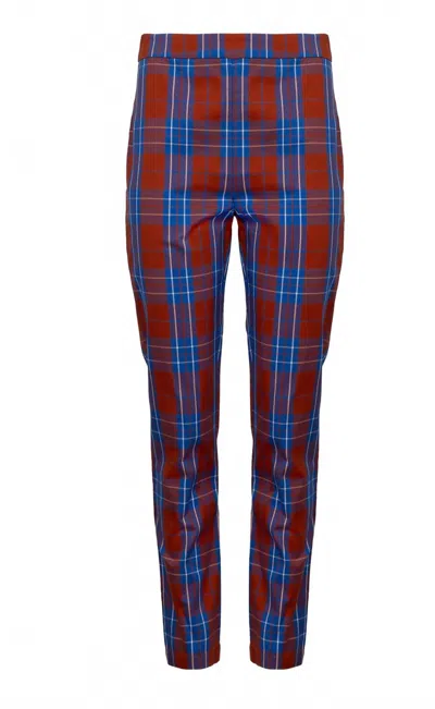 Hunter The Carson Pant In Buffalo Plaid In Animal Print