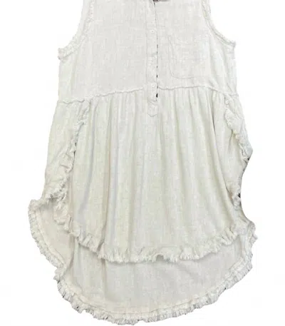 Umgee Women's Wonder Tunic Top In Natural In White