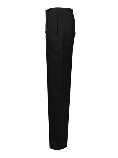 Rick Owens Concordians Sliced Wool Twill Skirt In Black