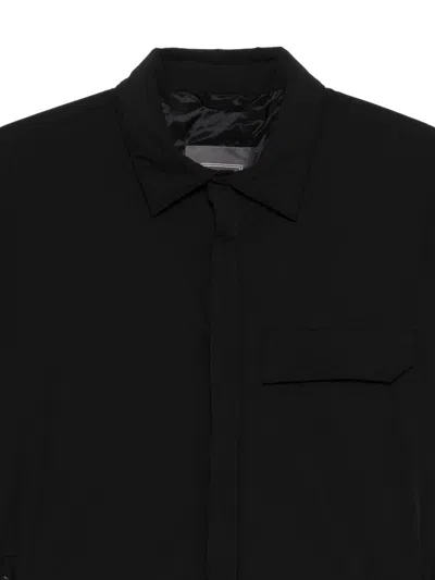 Herno Casual Long Sleeve Shirt Jacket In Black