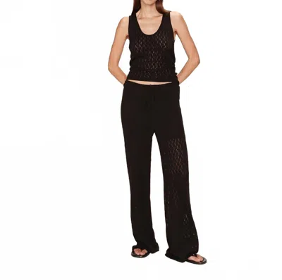 Grace & Mila Romy Straight-leg Pant In Noir In Pink