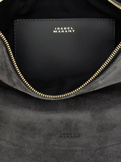 Isabel Marant Oskan Logo Stamped Crossbody Bag