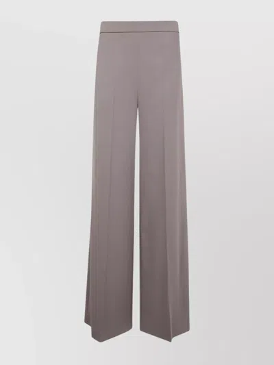 Joseph High Waist Wide Leg Trousers In Brown