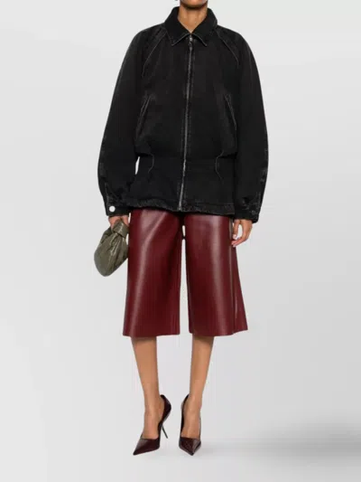 Haikure Denim Jacket Belted Waist In Multi