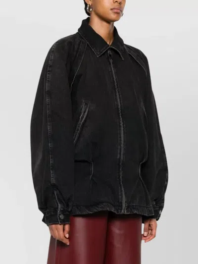 Haikure Denim Jacket Belted Waist In Multi