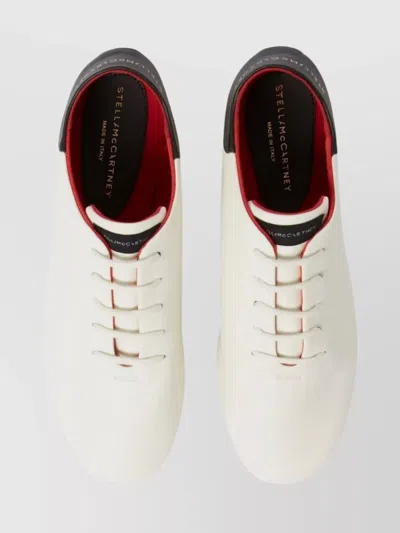 Stella Mccartney Elevated Round Toe Platform Sneakers In White