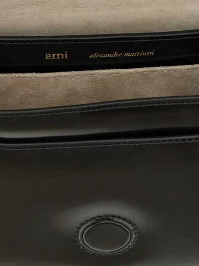 Ami Alexandre Mattiussi Paris Paris Mini Handbag In Black