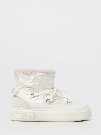 Pinko Yoko 19 Quilted Ankle Boots In White