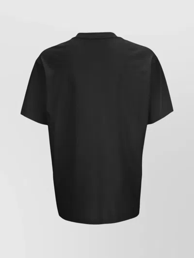 Versace Jeans Couture Crew Neck Short Sleeve Logo T-shirt In Black