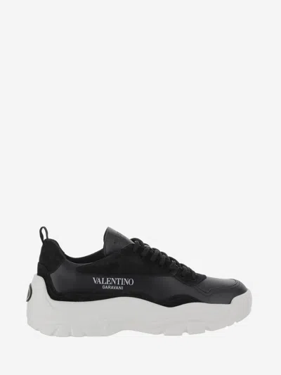Valentino Garavani Black Leather Sneakers