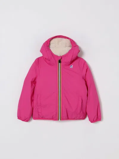 K-way Jacket  Kids Color Fuchsia In Pink