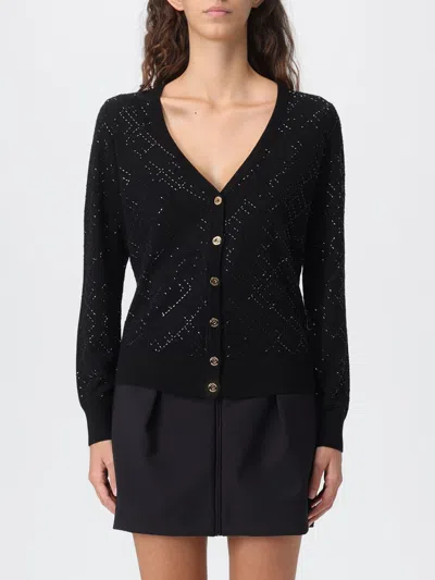 Elisabetta Franchi Knitted Sweater In Black