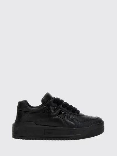 Valentino Garavani One Stud Xl Leather Low-top Sneakers In Black