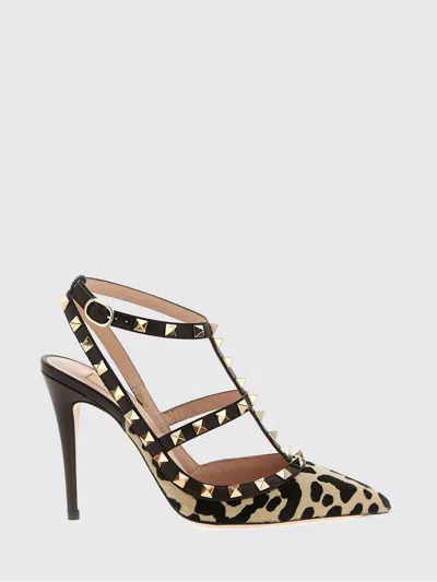 Valentino Rockstud Pumps In Animal Print In Multi