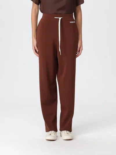 Patrizia Pepe Drawstring-waist Track Pants In Brown