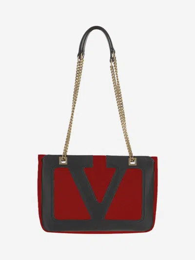 Valentino Women's Medium Viva Superstar Bag Red/black | 7w2b0r13ptj Color Akv In Red
