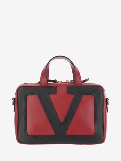 Valentino Women Red Viva Superstar Handbag, Onesize Luxury Totes For Women Darveys In Burgundy