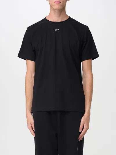 Off-white Black T-shirt With Arrow Print In Black
