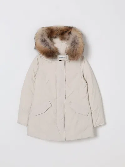 大衣 WOOLRICH 儿童 颜色 米色