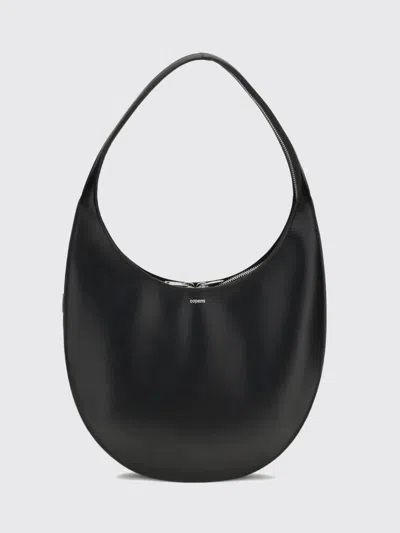 Coperni Medium Soft Swipe Leather Shoulder Bag In Black