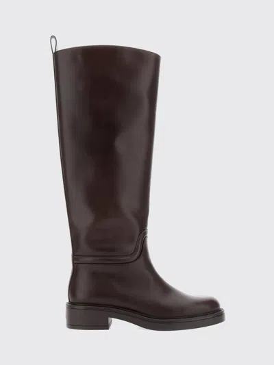 Stuart Weitzman Knee-high Block Heel Riding Boots In Brown