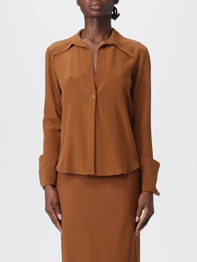 Liviana Conti Shirt  Woman Color Brown In Brown