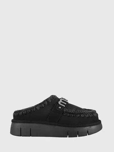 Mou Bounc Clog Metal Logo In Black