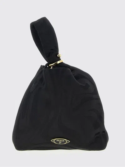 Pucci Marble Print "emilio" Clutch Bag In Black
